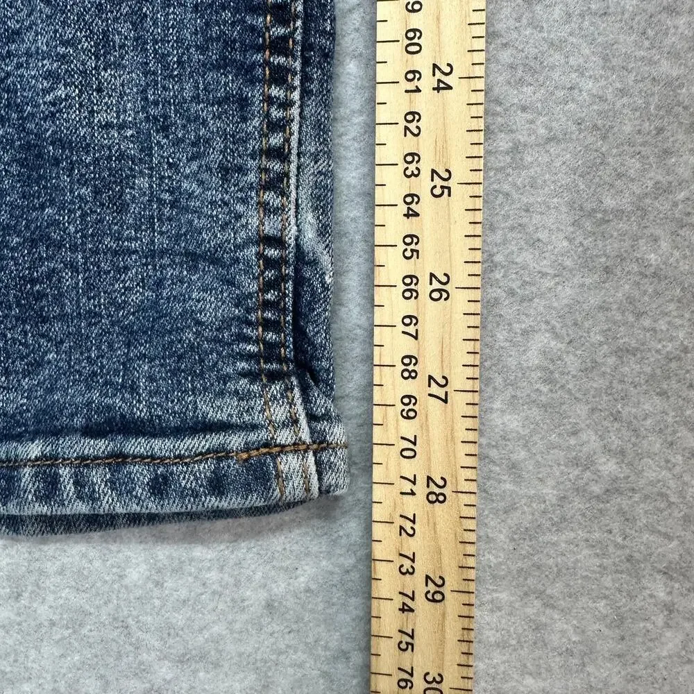 Encrypted Moto Jeans Youth Size 18 Blue Medium Wash Mid Rise Streetwear Straight